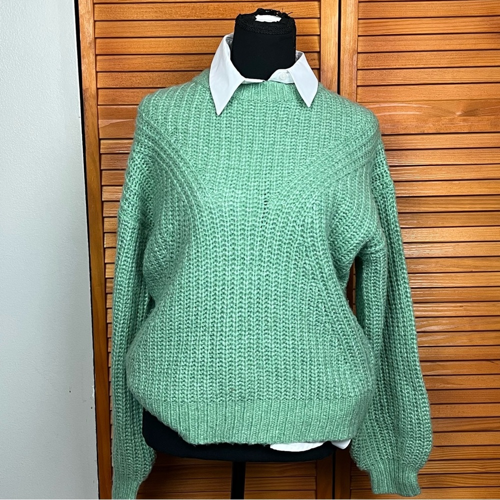 a new day Light Green Crew Neck Sweater